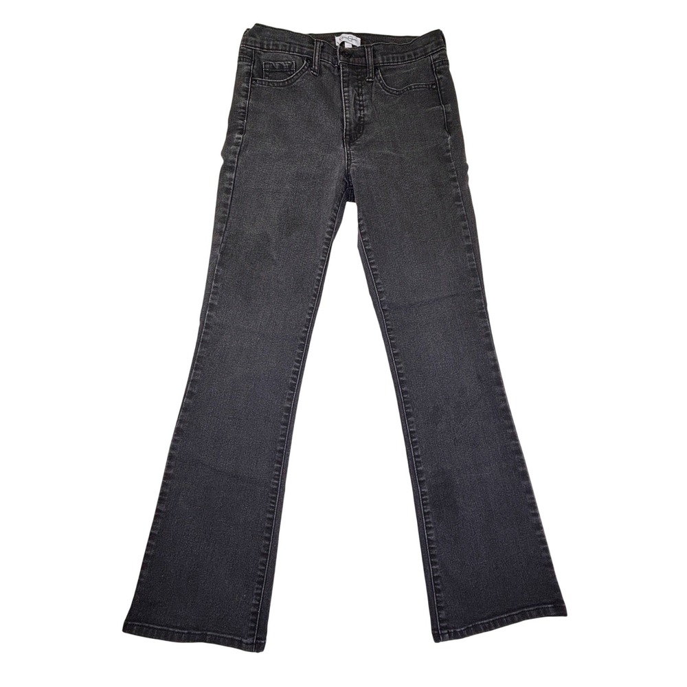 Jessica Simpson Womens Flare Jeans Gray High Rise Bootcut Stretch Denim 4/27